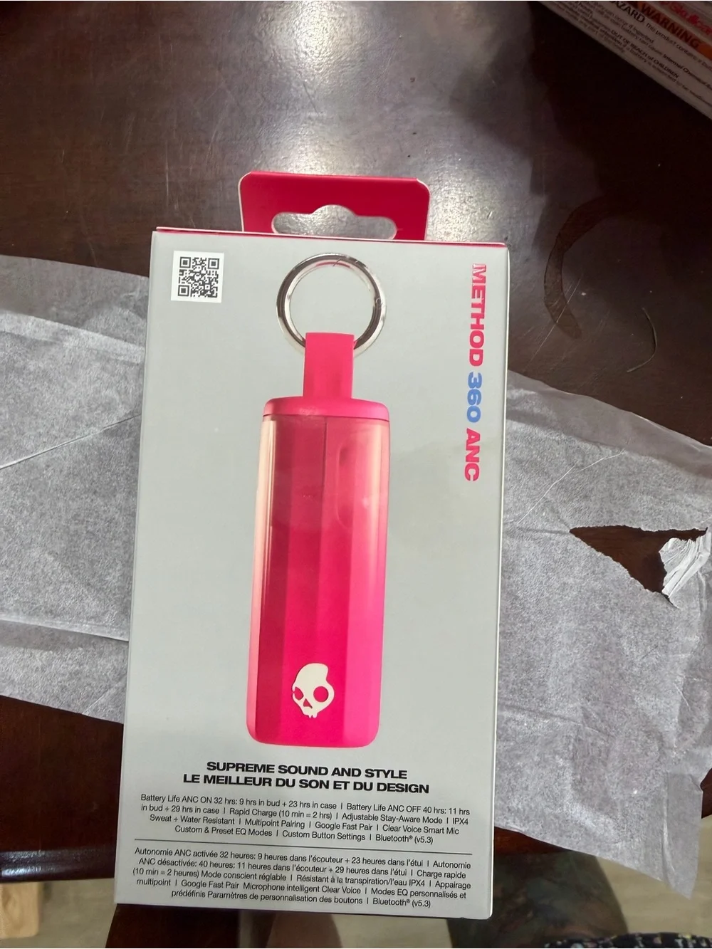 Skullcandy Method 360 ANC True Wireless Earbuds - Pink brand new